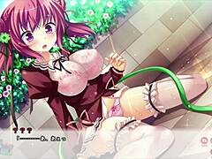 pretty student with big tits in funny comic battle