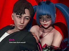 eternum gameplay with busty anime characters in wild scenes