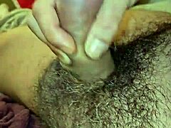 stroking my thick uncut dilf cock for you