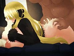 Blonde's Intense Backdoor Moment