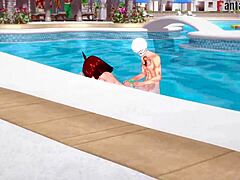 Anzu Mazaki’s Wild Hentai Pool Scene