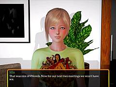 blonde beauty in gaming session