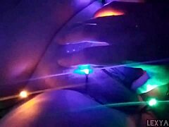 Christmas light-themed amateur moment