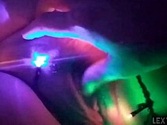 Christmas light-themed amateur moment