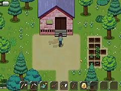 Hentai Game Village Rhapsody: Barn Tits in Part 3