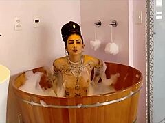 Morena's Steamy Shower Play