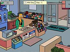 Animated Simpson fantasy with Lisa