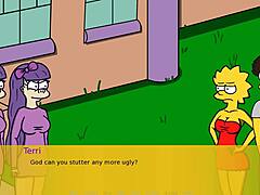 Animated Simpson fantasy with Lisa