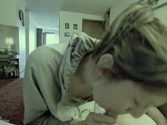Cumming hard while she sucks my throbbing cock