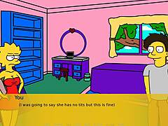 Animated Simpson fantasy with Lisa