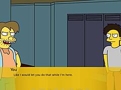 Animated Simpson fantasy with Lisa