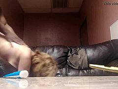 what's behind this mature couch fuck session?