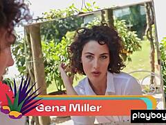 Glamorous Italian Gena Miller Flaunts Big Tits Outdoors