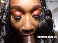 Thick Ebony Queen Dominique Larue Takes BBC