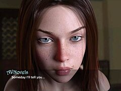 Redhead Teen Spanked in Game Scene