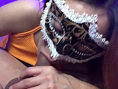 Housewife's dressed-up oral delight