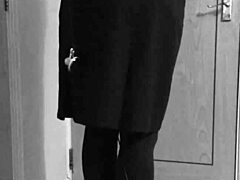 Sissy bound and teased in uniform