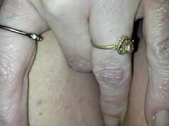 wife's teasing fingers bring her to cum