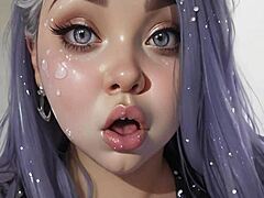 anime beauties in wild facial