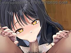 Junior’s Hentai Blowjob Scene in Anime Action