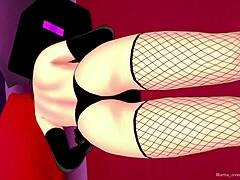 Enderwoman Unmasked in Fishnets for Fun