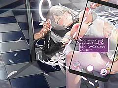 Fallen angel crumbles under big cock in hentai
