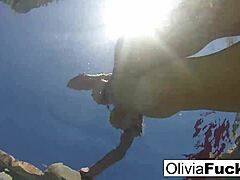 Olivia's Sultry Pool Escape