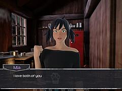 Anime Girl Faces a Daring Moment