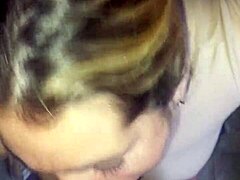 Blonde girlfriend’s sloppy morning cum at 8am