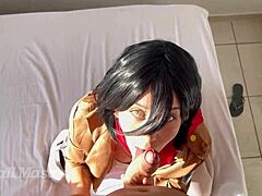 Mikasa Mandona's Epic Cosplay Cock Ride