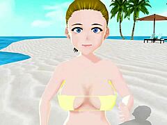 emma’s micro bikini beach tease