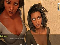 three beauties in animated delight