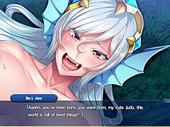 Heroine in wild group scene
