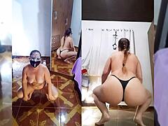 mirelladelicia's unique striptease show