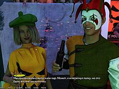 redhead gets a thrill at party