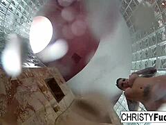 Christy’s Steamy Shower Scene