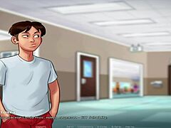Summer saga with anime teen