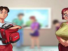 Summer saga with anime teen