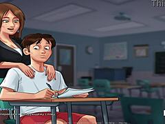 Summer saga with anime teen