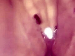 Wife Fingers Herself with Dildo Alone