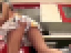 Teen’s Upskirt Tease While Cooking Dinner