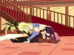 Lucy Natsu hentai delivers relentless blowjob and handjob action