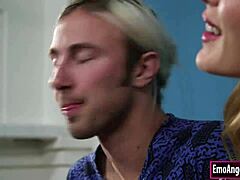 Inked MILF's Hot Threesome with Stepson
