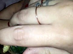 Claudia Teases With Her Cucumber In A Private Show