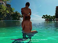 brunette's bold public anal scene