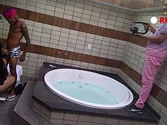 Latina mommy's thrilling ebony surprise
