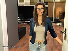 Brunette's Relief in Sinful City