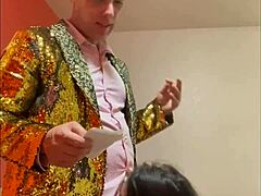 Mchenry Cruiser's bold blowjob during standup comedy