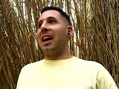 Adventurous Minx Plays With Hard Cock Outdoors