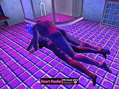 cartoon shower seduction sparks heat